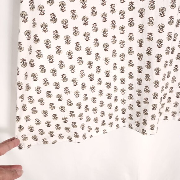 Pure Jill Black Scoop Neck Elliptical Tee Pima Cotton Top Women’s Size L - Picture 7 of 7